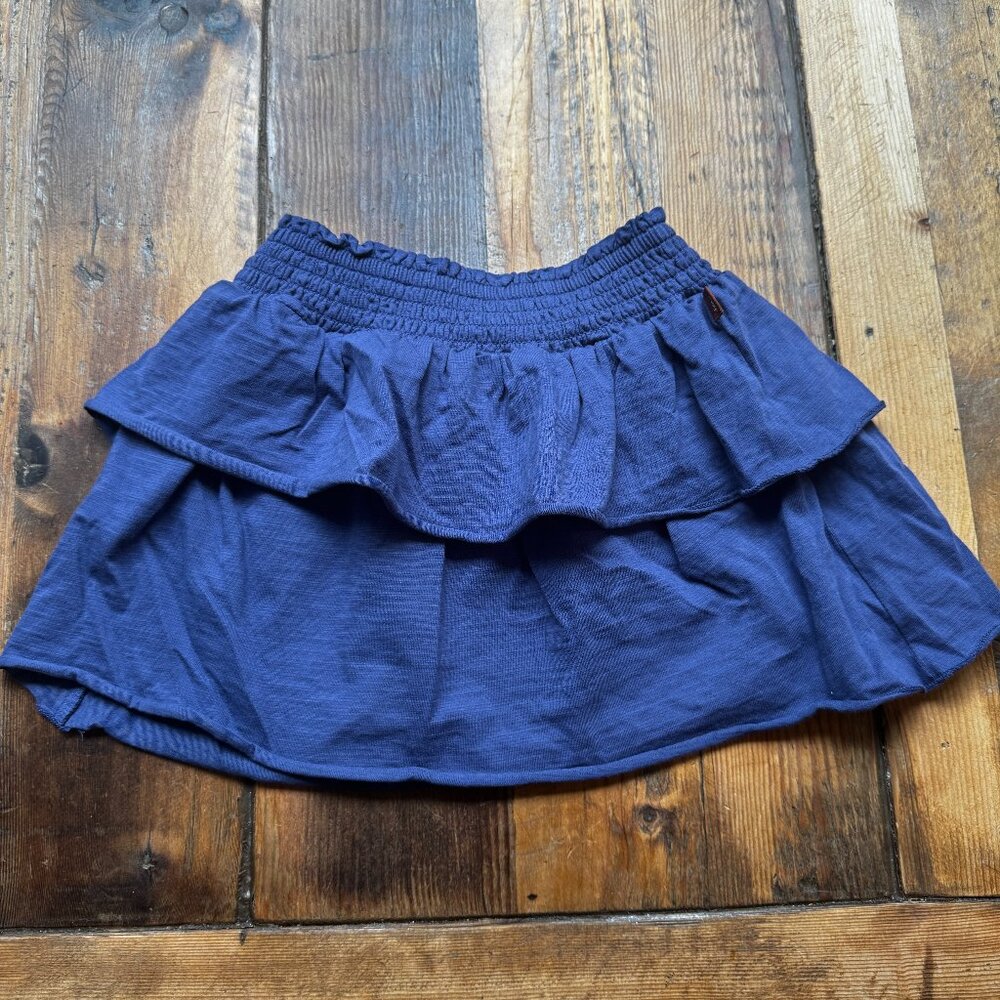 EUC Tea Collection Girls Multi Tier Skirt Navy Size 5